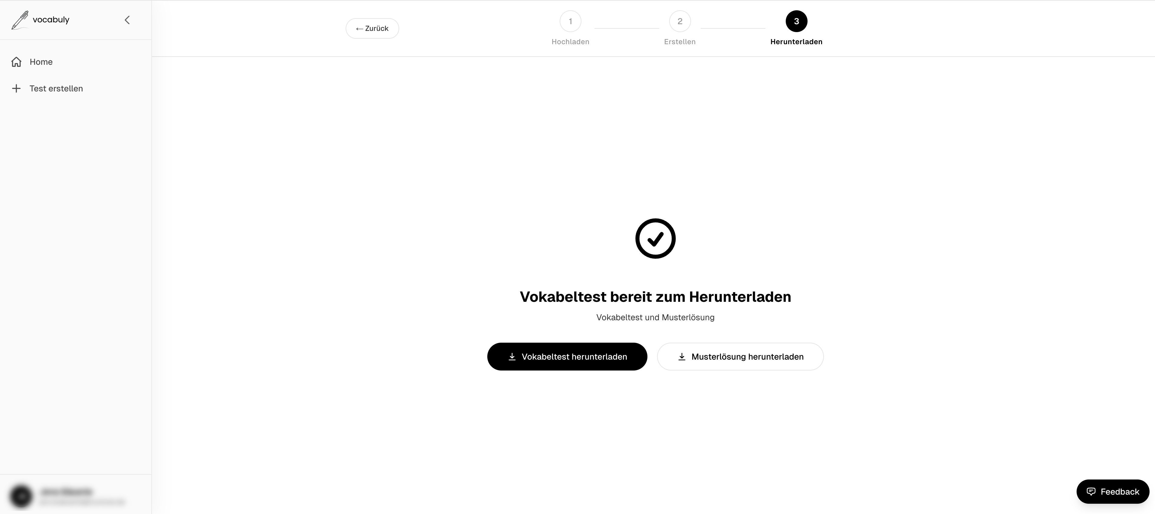Fertiger Vokabeltest als druckbares PDF mit Musterlösung